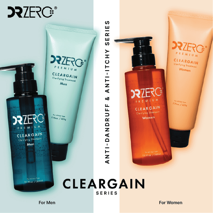 DR ZERO CLEARGAIN CLARIFYING SHAMPOO 300ML - 2 TYPES