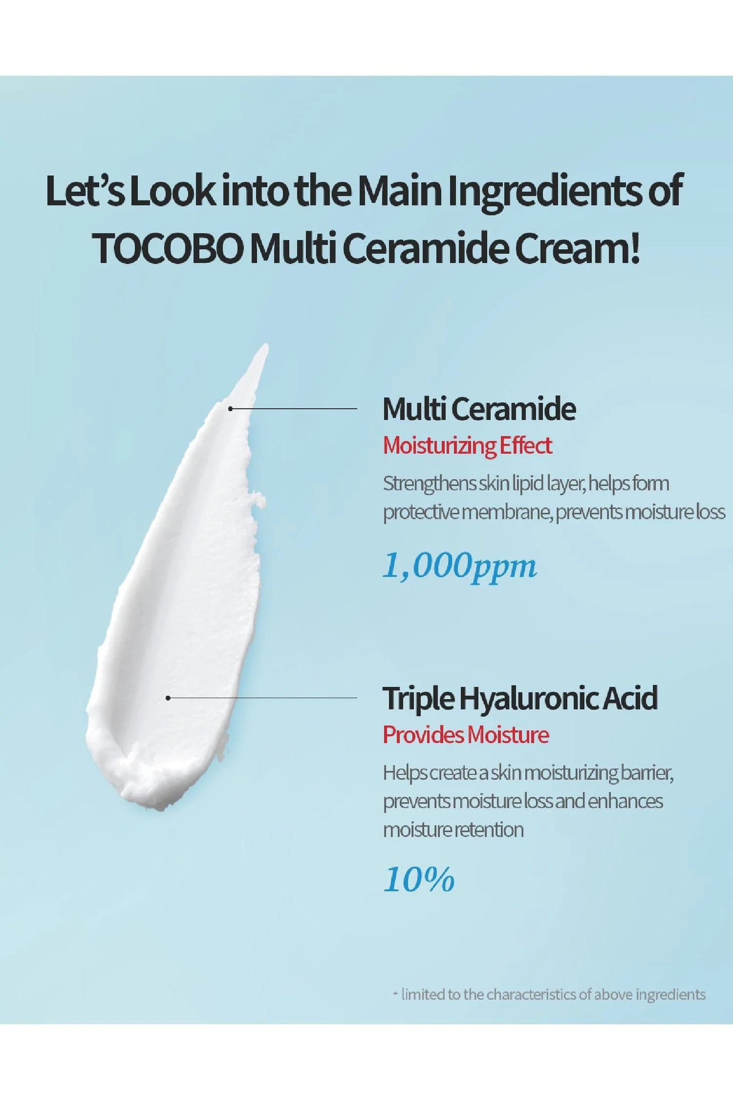 TOCOBO FACIAL CREAM WITH CERAMIDES MULTI CERAMIDE 50ML