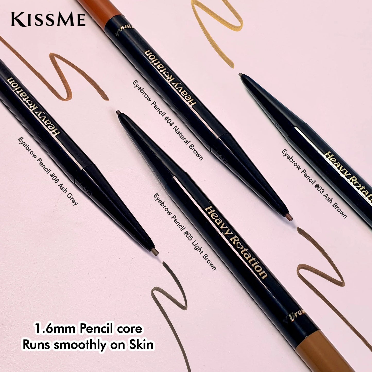 KISSME HEAVY ROTATION EYEBROW PENCIL 0.1G - 2 COLOURS