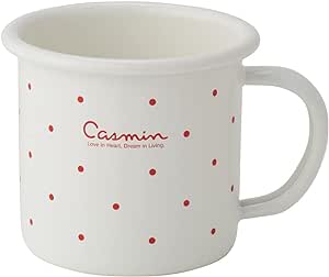 SKATER ENMG4-A ENAMELED MUG, 12.8 FL OZ (380 ML), KASMINE, IVORY