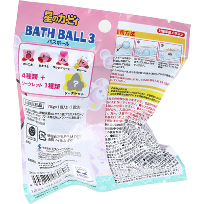 Kirby Bath Ball Spa Powder with Mascot - Random Design 1pc