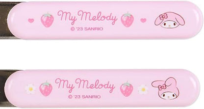 Sanrio Fork Spoon Chopsticks Tableware Set with Three-dimensional My Melody Case