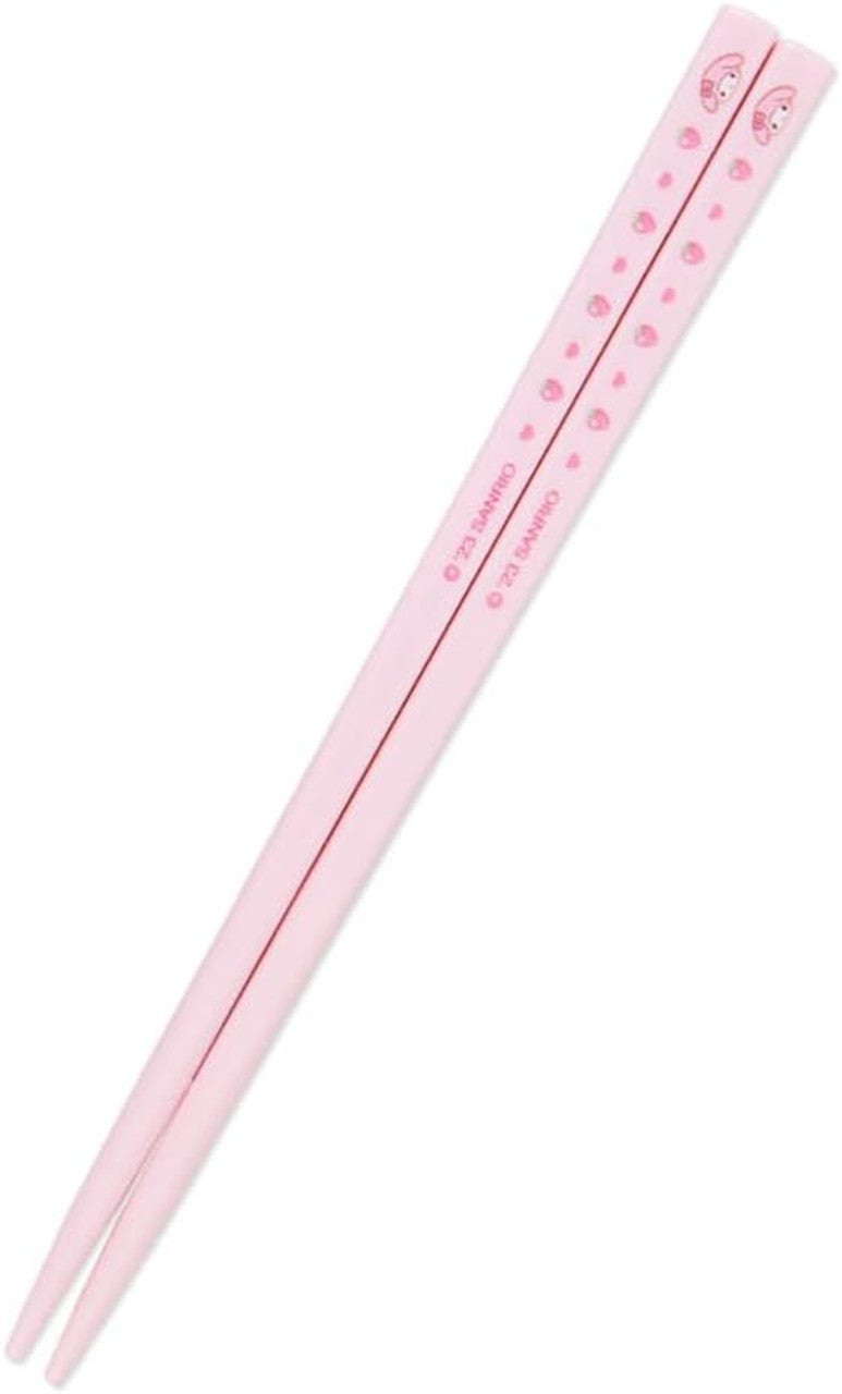 Sanrio Fork Spoon Chopsticks Tableware Set with Three-dimensional My Melody Case