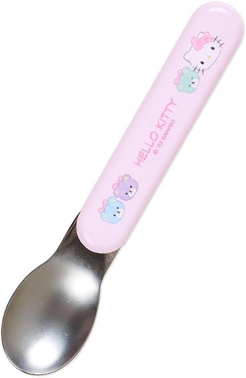 Sanrio Fork Spoon Chopsticks Tableware Set with Case - Hello Kitty