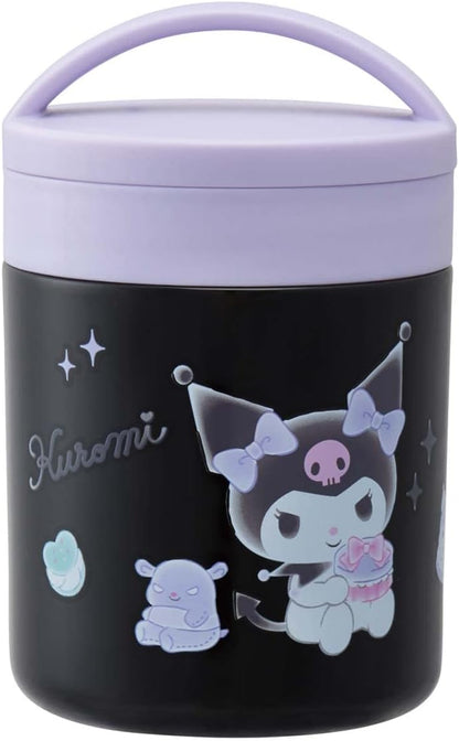 SKATER LJFC3AG-A ANTIBACTERIAL INSULATED SOUP JAR, SOUP POT, 10.1 FL OZ (300 ML), KUROMI, KAWAII, SANRIO