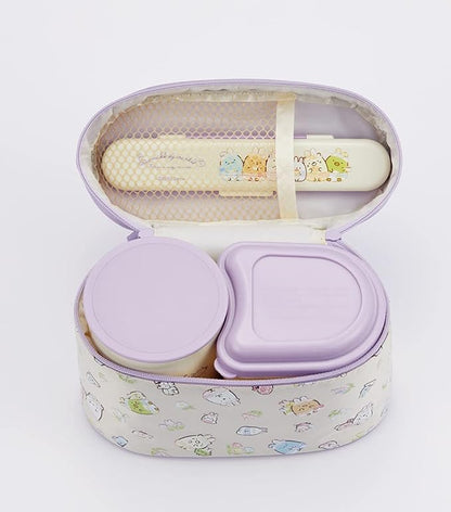 SKATER KCLJC6AG-A SANRIO ANTIBACTERIAL INSULATED BENTO BOX, LUNCH JAR, SUMIKKO GURASHI, RABBIT RICE BOW, 12.0 FL OZ (560 ML)