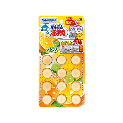 KOBAYASHI EASY DRAIN CLEANING TABLETS 12 TABLETS - 3 SCENTS