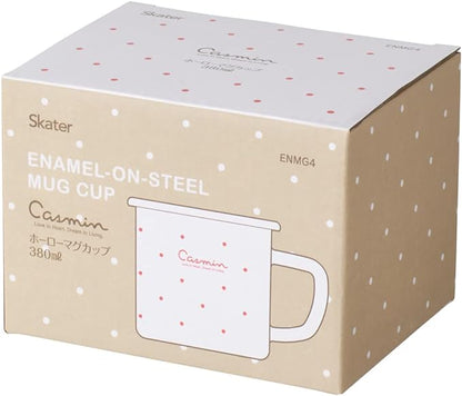 SKATER ENMG4-A ENAMELED MUG, 12.8 FL OZ (380 ML), KASMINE, IVORY