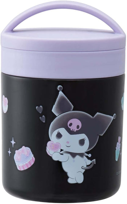 SKATER LJFC3AG-A ANTIBACTERIAL INSULATED SOUP JAR, SOUP POT, 10.1 FL OZ (300 ML), KUROMI, KAWAII, SANRIO