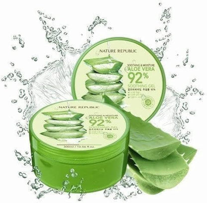 NATURE REPUBLIC SOOTHING & MOISTURE ALOE VERA 92% SOOTHING GEL 300ML