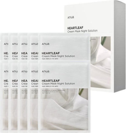 ANUA HEARTLEAF CREAM MASK NIGHT SOLUTION PACK 25ML - 2 SIZES