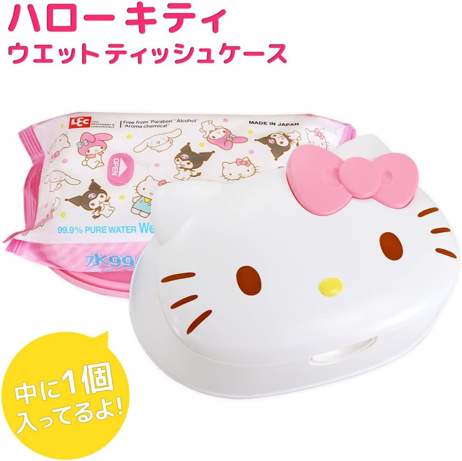 LEC Hello Kitty Wet Tissue With Case