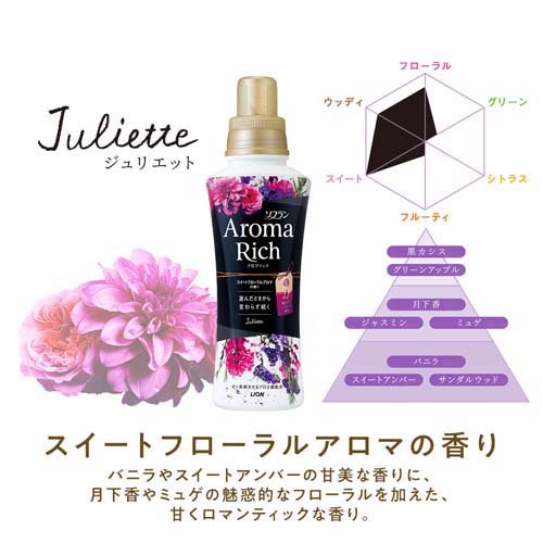 LION Aroma Rich Fragrance Fabric Softener Juliette