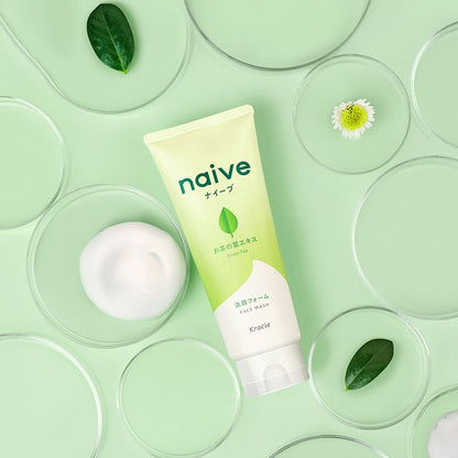 KRACIE NAIVE Green Tea Facial Cleansing Foam 130g