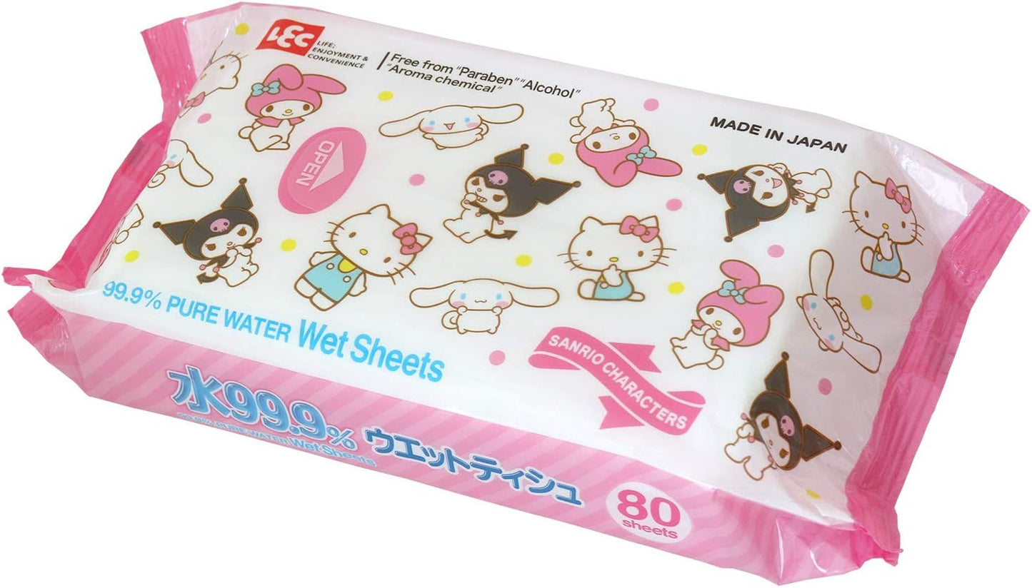 LEC MY MELODY Wet Tissue With Case