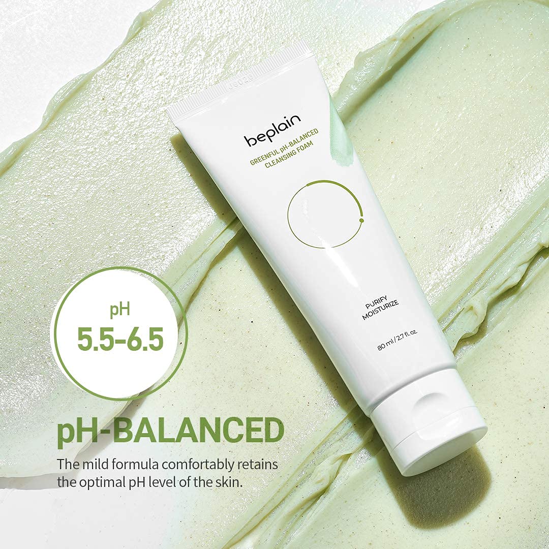 BEPLAIN MUNG BEAN PH-BALANCED CLEANSING FOAM - 2 SIZES