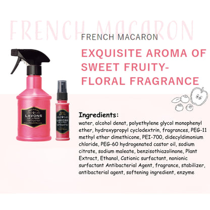 LAVONS FABRIC MIST FRENCH MACARON SCENT 370ML