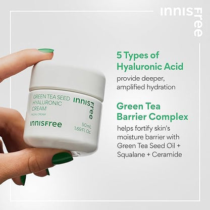 INNISFREE GREEN TEA SEED HYALURONIC CREAM 50ML