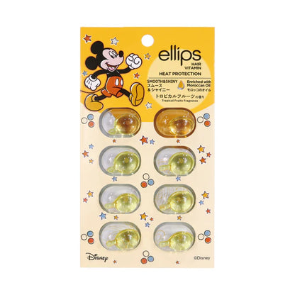 ELLIPS HAIR VITAMIN DISNEY MICKEY SMOOTH & SHINY YELLOW/TROPICAL FRUIT SCENT 1ML - 2 SIZES