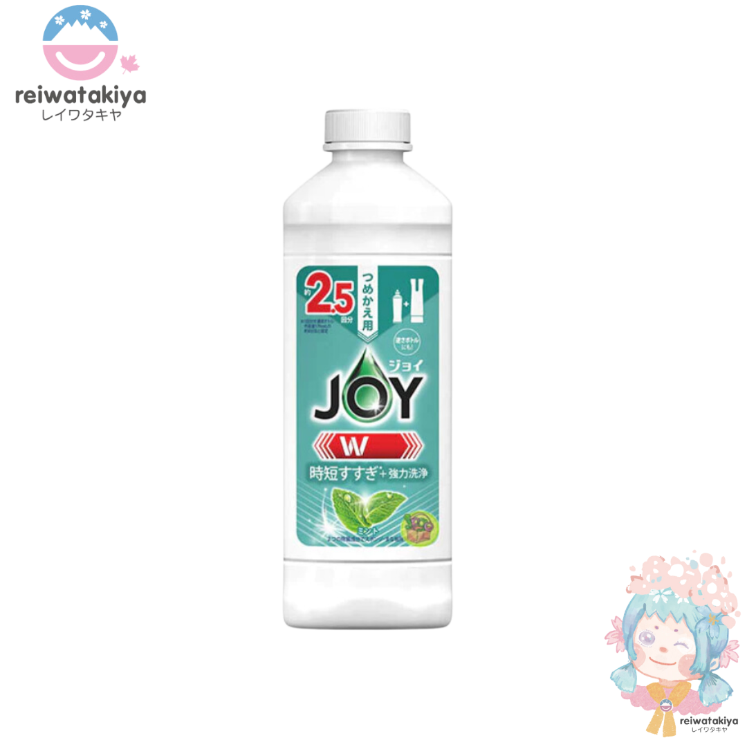 P&G JOY DISINFECTING AND DEODORISING DISHWASHING LIQUID MINT SCENT 325ML REFILL