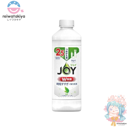 P&G JOY DISINFECTING AND DEODORISING DISHWASHING LIQUID GREEN TEA SCENT 325ML REFILL