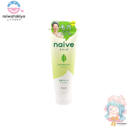 KRACIE NAIVE Green Tea Facial Cleansing Foam 130g