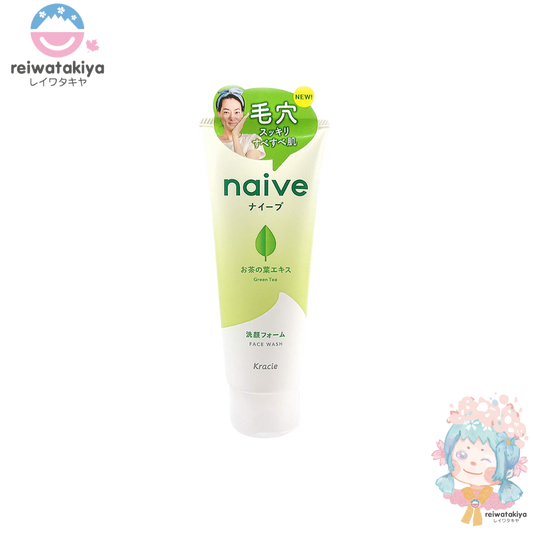 KRACIE NAIVE Green Tea Facial Cleansing Foam 130g