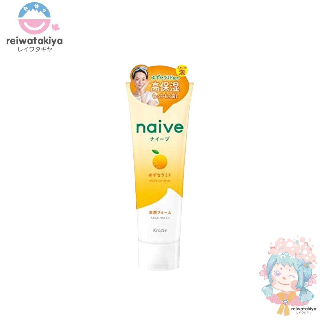 KRACIE NAIVE Yuzu Ceramide Facial Cleansing Foam 130g