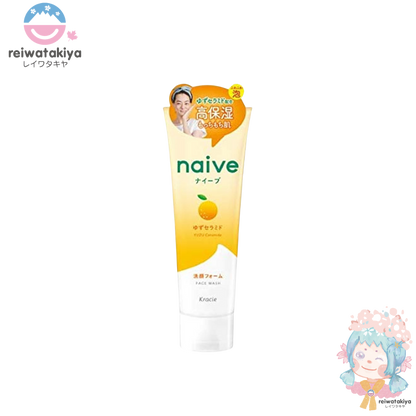 KRACIE NAIVE Yuzu Ceramide Facial Cleansing Foam 130g