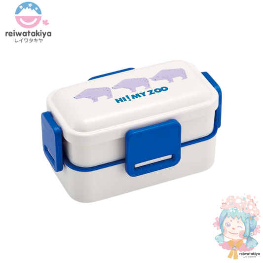 SKATER ANTIBACTERIAL FLUFFY LUNCH BOX, 2-TIER WITH DOME-SHAPED LID 600 ML