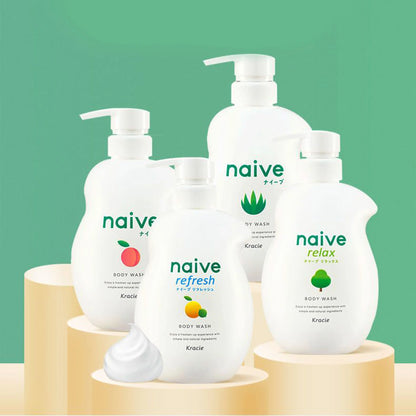 KRACIE NAIVE BODY SOAP 530ML - 3 SCENTS