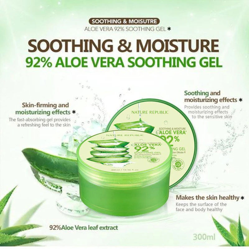 NATURE REPUBLIC SOOTHING & MOISTURE ALOE VERA 92% SOOTHING GEL 300ML