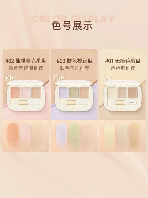 JUDYDOLL THREE SHADES CONCEALER PALETTE 2.7G - 2 COLOURS