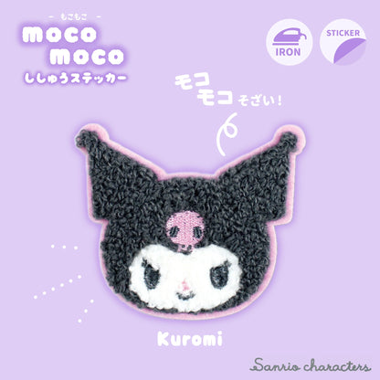 SANRIO MOKOMOKO FLUFFY EMBROIDERY STICKER - 3 TYPES