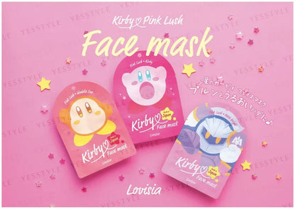 KIRBY FACE MASK PINK LUSH 1 SHEET 20ML- 2 TYPES