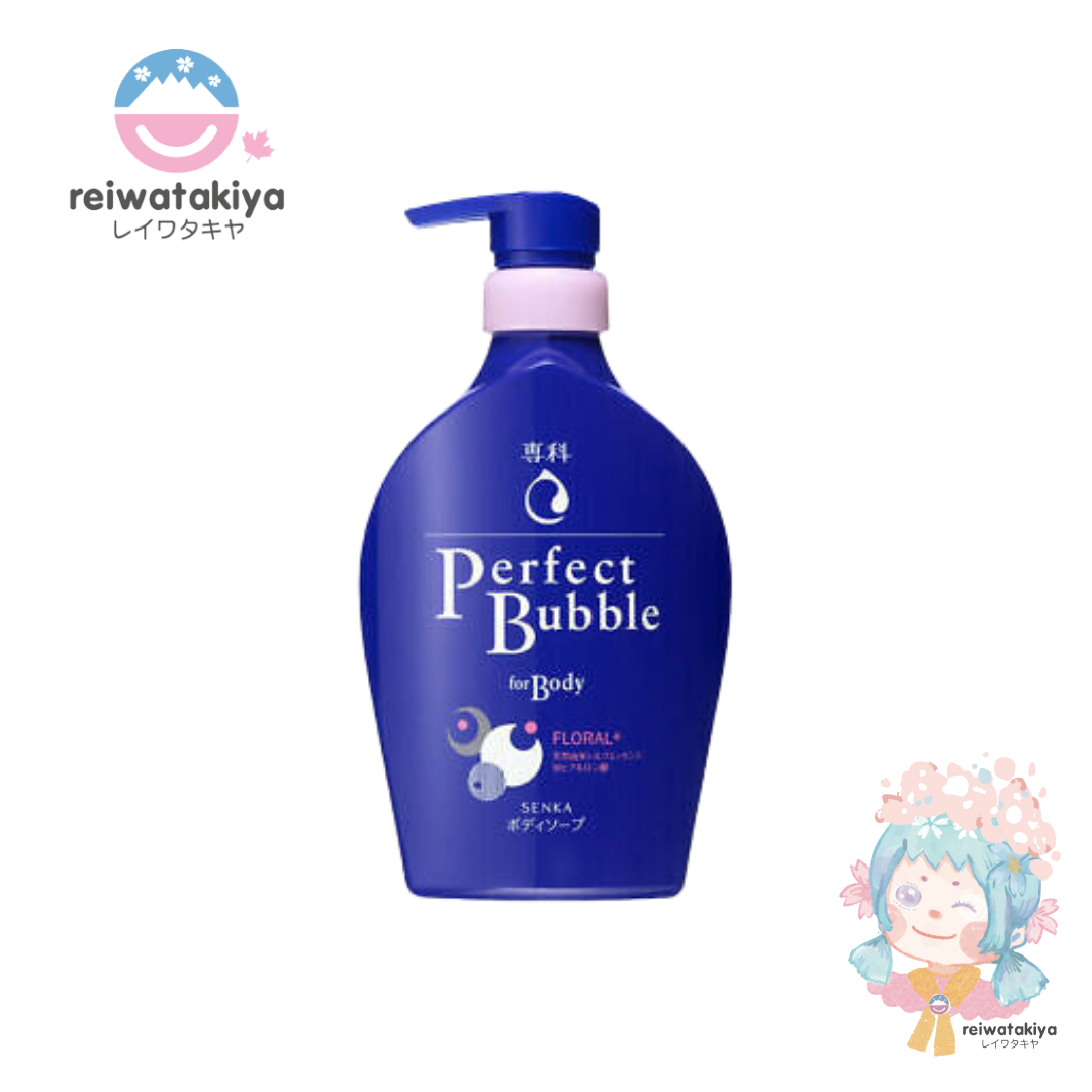 Senka Perfect Bubble For Body, Floral Plus, 500ml