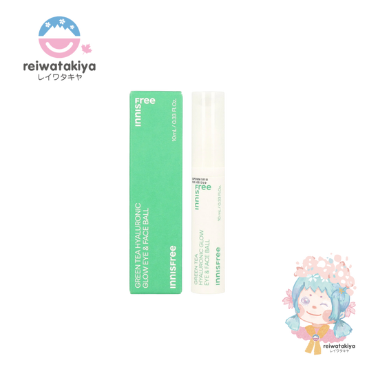 INNISFREE GREEN TEA HYALURONIC GLOW EYE & FACE BALL 10ML