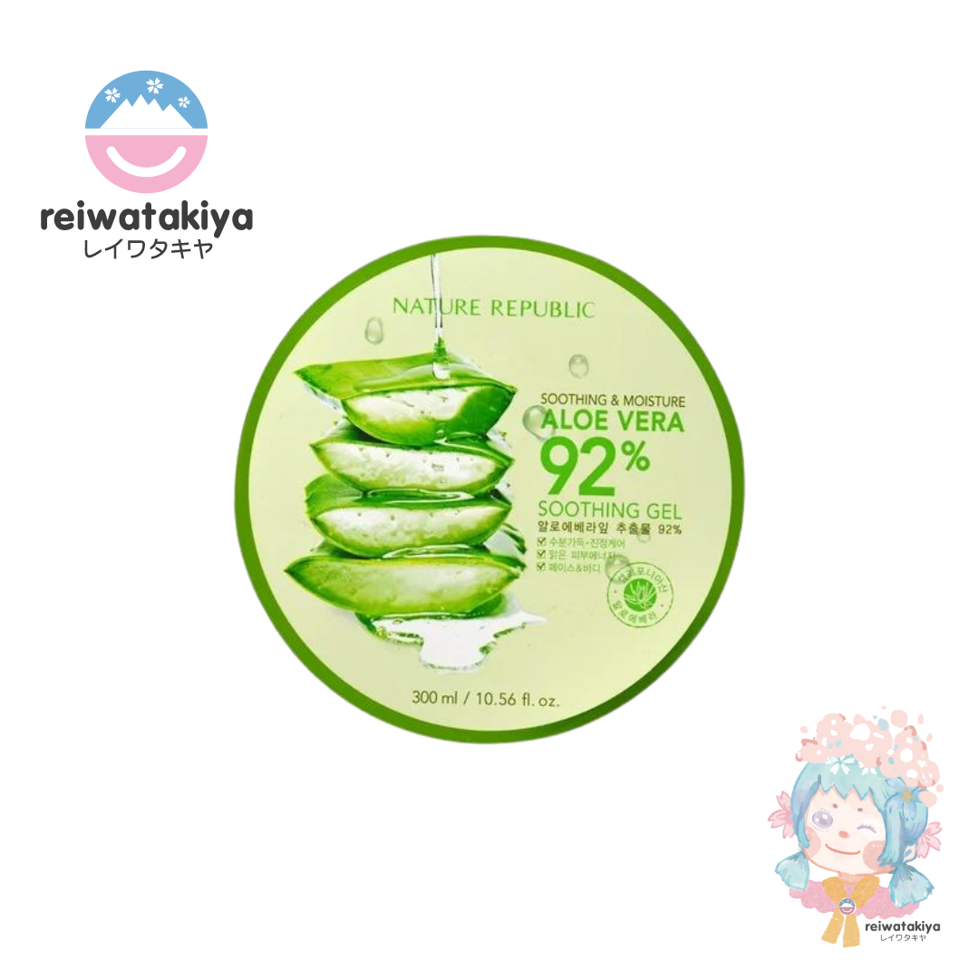 NATURE REPUBLIC SOOTHING & MOISTURE ALOE VERA 92% SOOTHING GEL 300ML