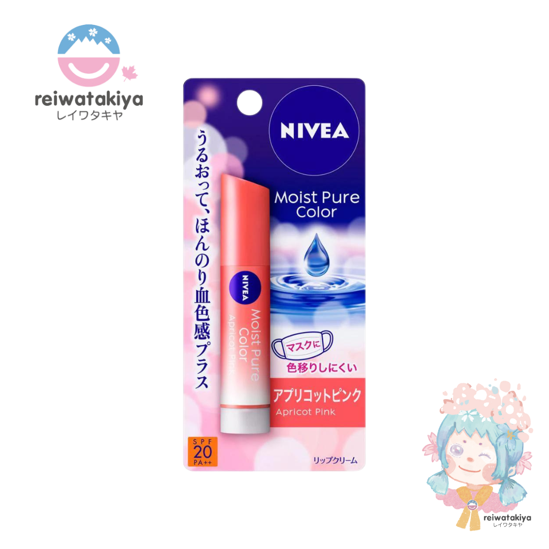 Nivea Deep Moist Pure Color Lip Apricot Pink