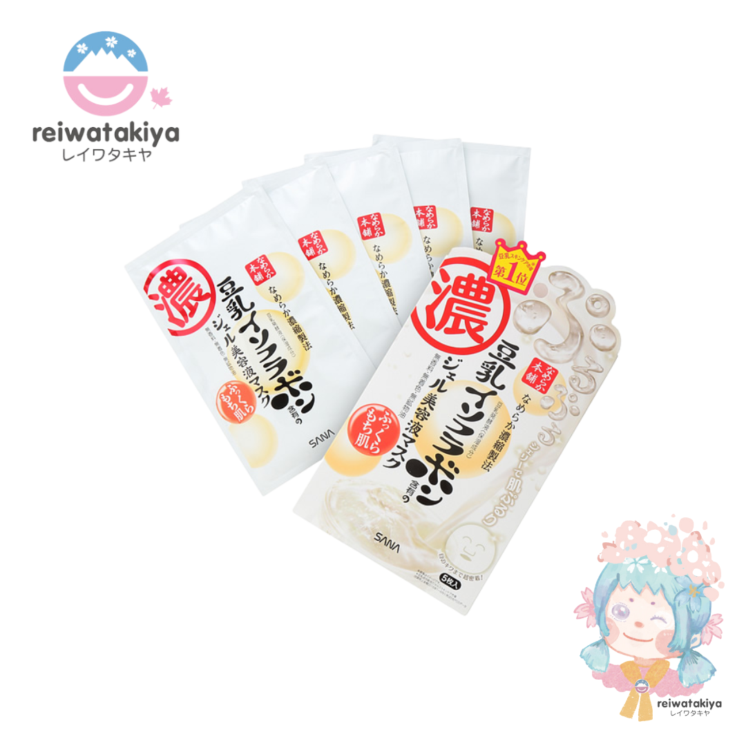 SANA Nameraka Honpo Soy Milk Isoflavone Gel Mask 5 sheets