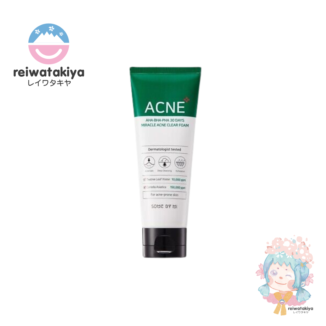 SOME BY MI ACNE CLEANSING FOAM WITH ALPHA BETA AND POLYHYDROXY ACIDS 100ML