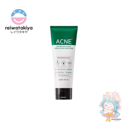 SOME BY MI ACNE CLEANSING FOAM WITH ALPHA BETA AND POLYHYDROXY ACIDS 100ML