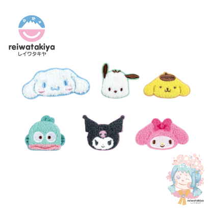 SANRIO MOKOMOKO FLUFFY EMBROIDERY STICKER - 3 TYPES