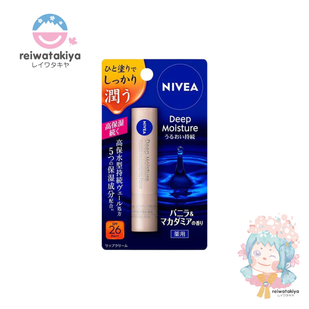 Nivea Deep Moisture Lip Vanilla & Macadamia