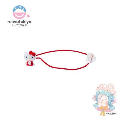 Sanrio Hello Kitty Mascot Hair Tie (Red)