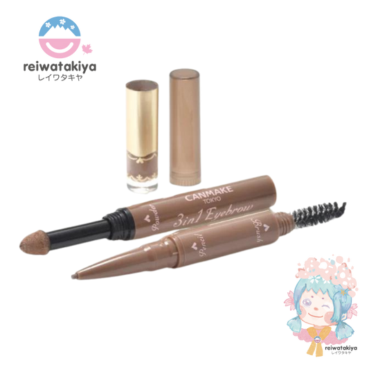 CANMAKE 3IN1 EYEBROW PENCIL 10G - 2 COLOURS