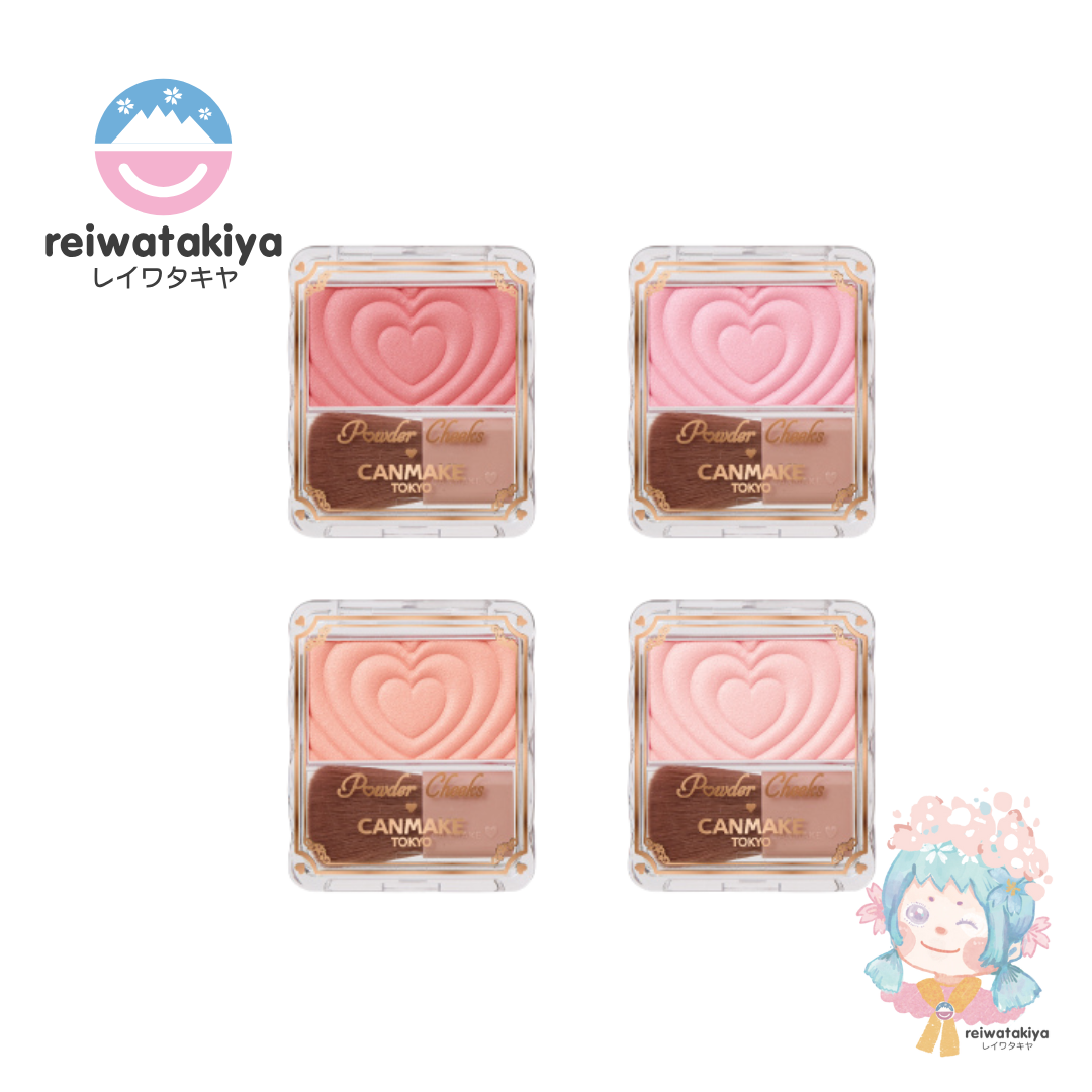 CANMAKE POWDER CHEEKS 1.8G - 4 COLOURS