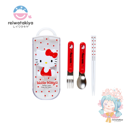 Japan Sanrio Original Lunch Trio Set - Hello Kitty / Relief