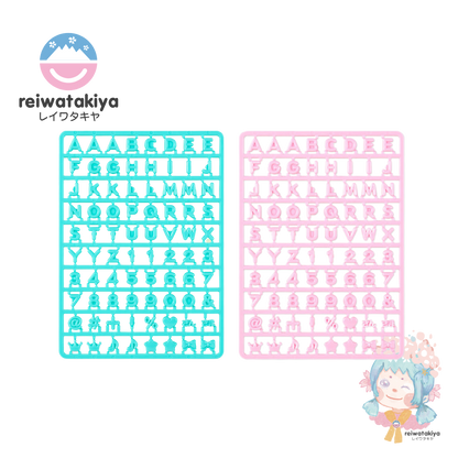 SANRIO ORIGINAL CUSTOM ALPHABET PARTS - 2 COLOURS