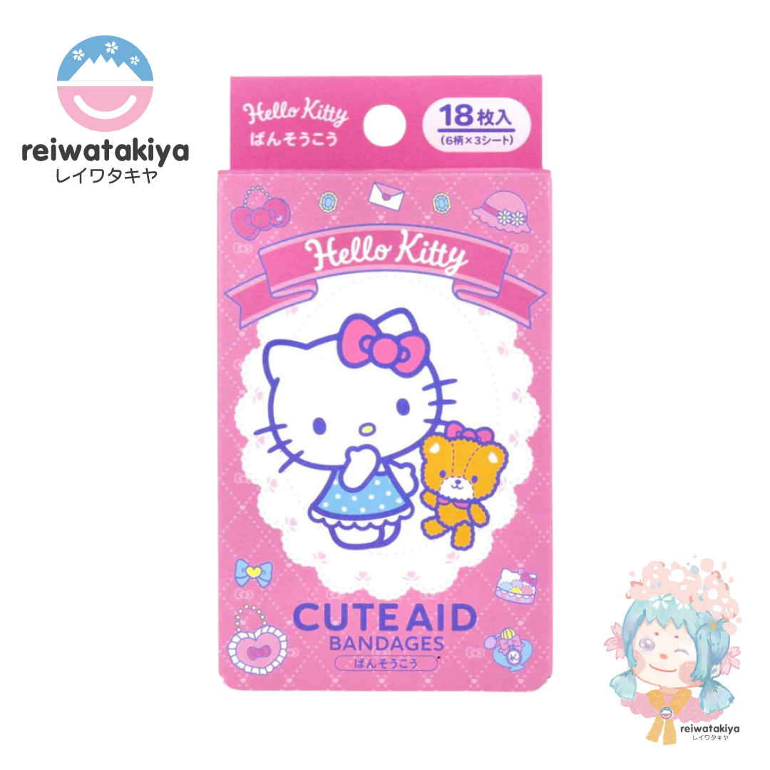 SANRIO CUTE AID BANDAGES - HELLO KITTY / PINK 30G